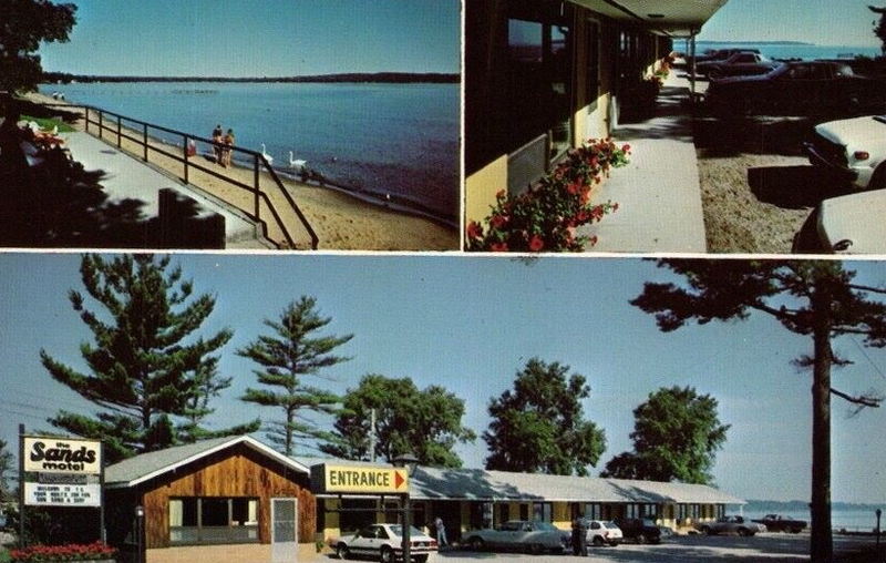 Brio Beach Inn (Sands Motel) - Vintage Postcard